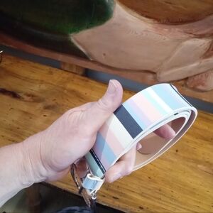 Nautica Striped Pastel Women's Belt Plus Size 1X 40"